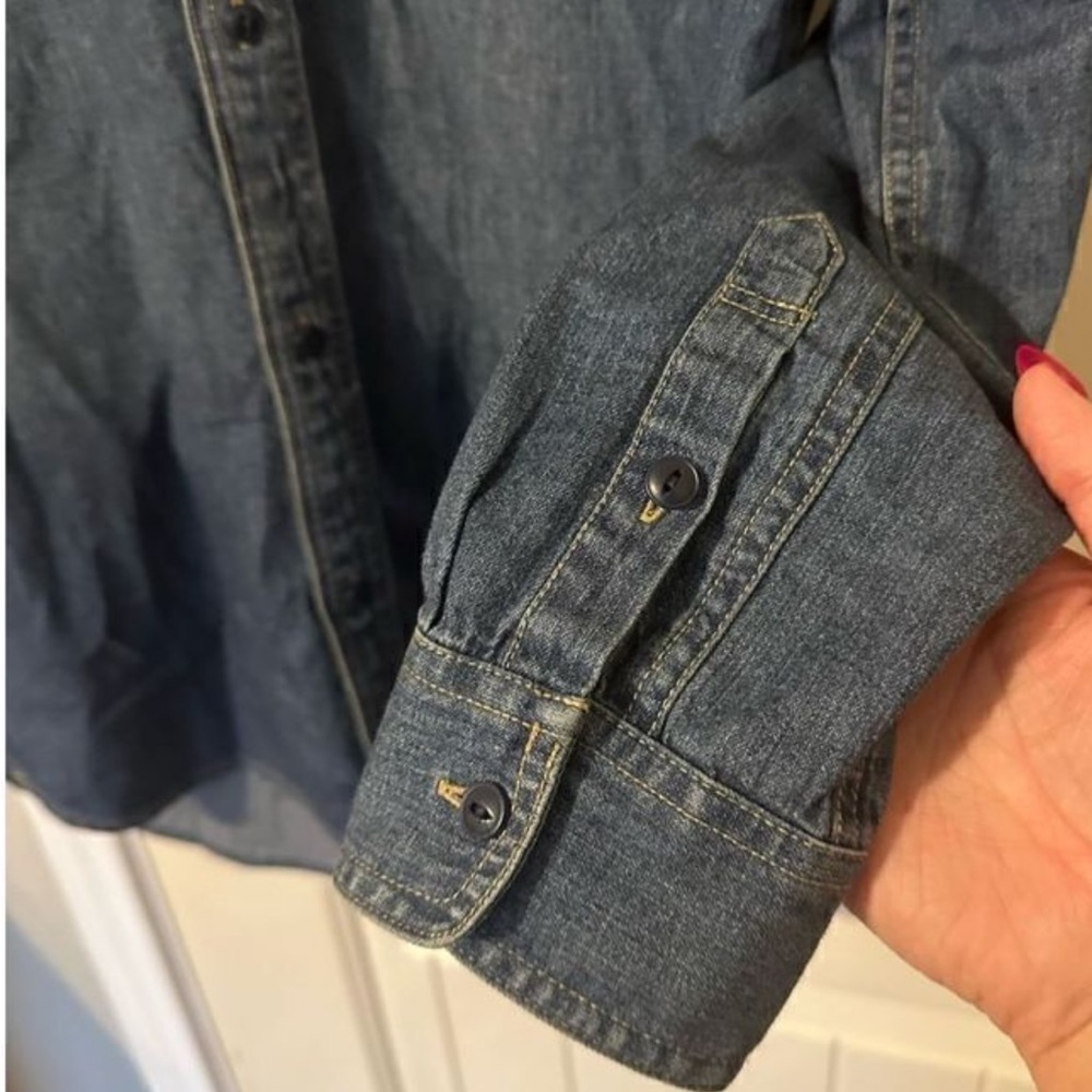 Madewell Classic Blue Denim Shirt - Picture 2 of 5